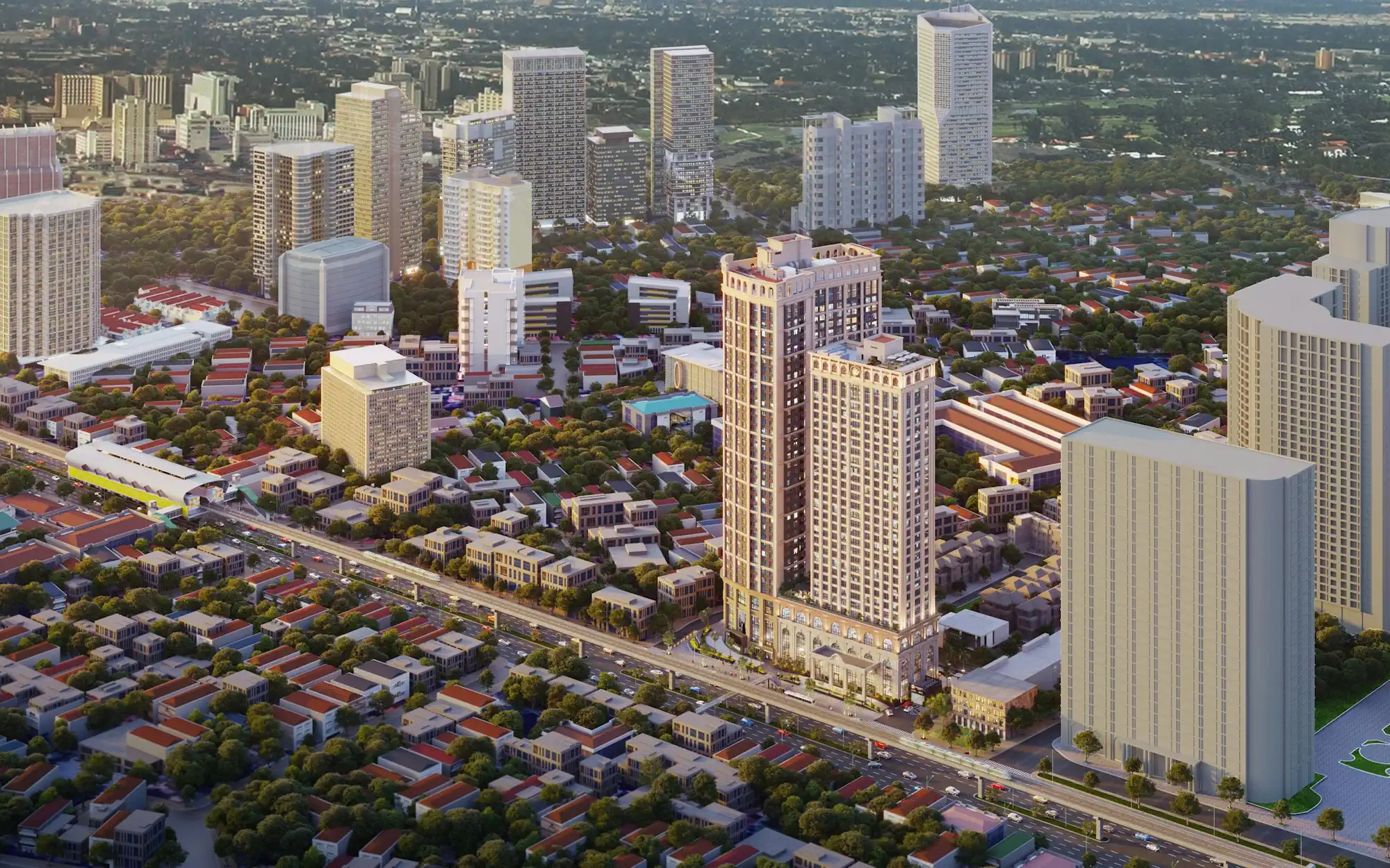 Phối cảnh Tig Tower Infinity 108 Nguyễn Trãi ban ngày